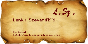 Lenkh Szeveréd névjegykártya